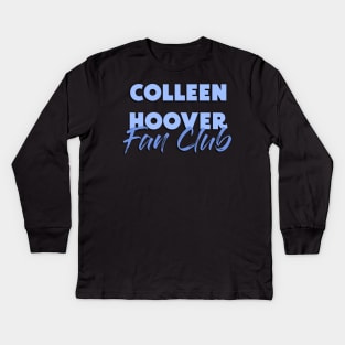 Colleen Hoover fan club light sky baby blue pastel Kids Long Sleeve T-Shirt
